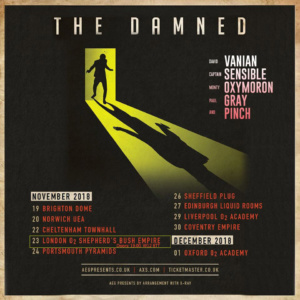 Damned UK tour poster