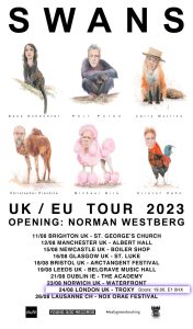 SWANS UK/EU tour poster
